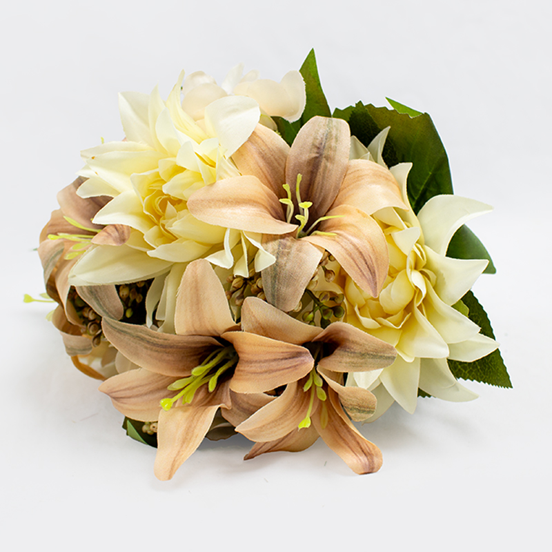 Bouquet de Peonia/Lilium/Hortense - Beje