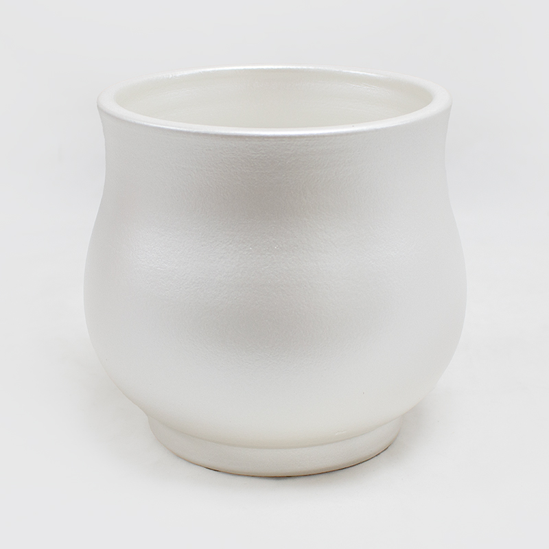 Vaso Cerâmica C/ Pé 14 x14cm (Un)