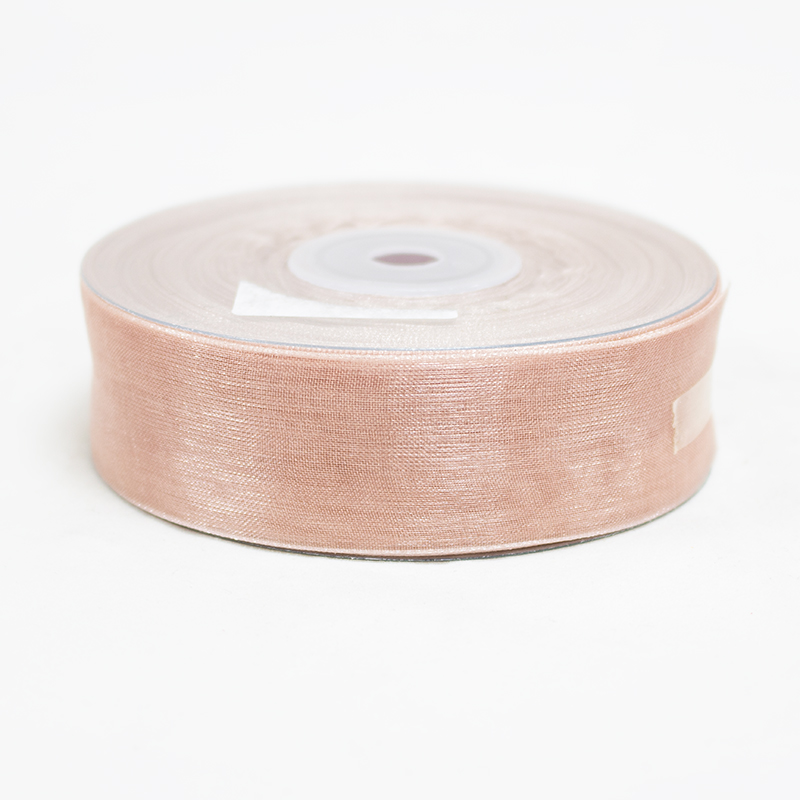 Fita Organza 25mm x 45yds Rose Gold