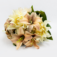 Bouquet de Peonia/Lilium/Hortense - Beje