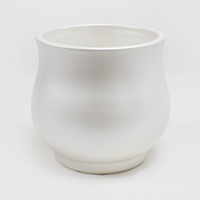 Vaso Cerâmica C/ Pé 14 x14cm (Un)